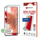 Displex »Real Glass 3D + Case Samsung S22 Ultra«, Displayschutzglas, 1 Stück