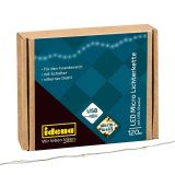 Idena LED Micro Lichterkette 120 LED warmweiß mit Silberdraht USB für innen ca. 13,50 m