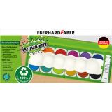 Eberhardt Faber Deckfarbkasten 12 auswechselbare Farben mit transparenter Deckel