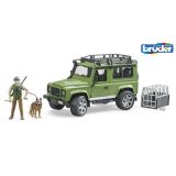 Bruder 02587 Land Rover Defender Station Wagon mit Förster und Hund