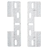 toom Schrankaufhangschienen Metall verzinkt 13 x 3,8 x 0,6 cm 4 Stück
