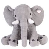 Plüschtier Elefant XL - 65 cm - grau
