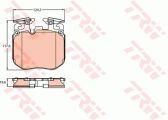 Trw Bremsbelagsatz, Scheibenbremse Bmw: 7 GDB2147