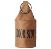 Türstopper DOOR STOP Sack Braun mit Ring Vintage Türfeststeller