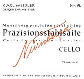 Karl Weidler Cello 3/4 D Saite Stahl mittel