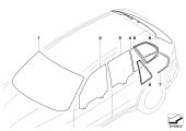 BMW Frontscheibe grün Graukeil Regensensor 51317211912 - Bildposi