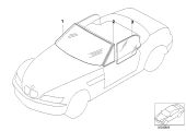 BMW Frontscheibe grün 51318400511 - Bildposition 01