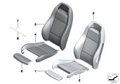 BMW Bezug Sportsitz Leder rechts 52107213960 - Bildposition 04