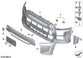 BMW Kennzeichenträger vorne 51119450561 - Bildposition 08