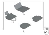 BMW Satz Fussmatten 51479475216 - Bildposition 01