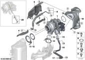 BMW Wärmeschutzblech Abgasturbolader 11658571893 - Bildposition 1