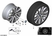 BMW Alufelge V-Speiche 595 ferricgrey 9J ET18 X6 F16
