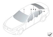 BMW Frontscheibe grün 51317192808 - Bildposition 01