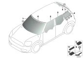 BMW Frontscheibe grün 51317380735