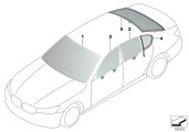 BMW Frontscheibe grün KAFAS/HUD Regensen. 51317490626