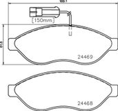 BREMBO Bremsbelagsatz P 23 144 Bremsbeläge,Bremsklötze FIAT,PEUGEOT,CITROËN,Ducato Kastenwagen (250_, 290_),Ducato Bus (250_, 290_)