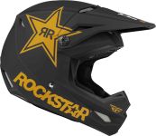 Fly Racing Kinetic Rockstar Motocross Helm, schwarz, Größe L, schwarz, Größe L