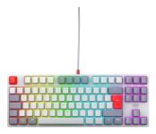 XTRFY K4V2 RGB TKL Gaming-Tastatur, Weiß/Rot  - 0%-Finanzierung (PayPal)