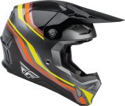 Fly Racing Formula CP S.E Speeder Motocross Helm, schwarz-rot-gelb, Größe XS, schwarz-rot-gelb, Größe XS