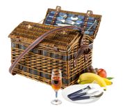 Weiden-Picknickkorb SUMMERLOVE für 4 Personen