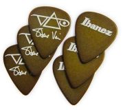 Ibanez Steve Vai Guitar-Pick Brown 6er Pack Polyacetal Picks Heavy 1mm