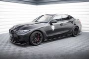 Seitenschweller Ansatz (Paar) V.3 passend für BMW M3 Limousine / Touring G80 / G81 schwarz Hochglanz