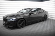 Seitenschweller Ansatz (Paar) passend für BMW 7 G11 schwarz Hochglanz