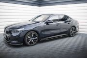 Seitenschweller Ansatz (Paar) V.2 passend für BMW 5er M-Paket Limousine / Touring G60 / G61 schwarz Hochglanz
