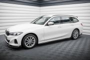 Seitenschweller Ansatz (Paar) passend für BMW 3er Limousine / Touring G20 / G21 FL schwarz Hochglanz