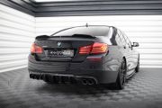 Heckansatz Diffusor V.2 passend für BMW 5er M-Paket F10 / F11 (Doppelauspuff li. re.) schwarz Hochglanz
