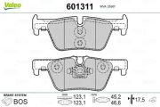 Valeo Bremsbelagsatz, Scheibenbremse Bmw: 4, 3, 2, 1 601311