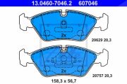 Ate Bremsbelagsatz, Scheibenbremse Bmw: 6, 5, 3 13.0460-7046.2