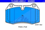Ate Bremsbelagsatz, Scheibenbremse Bmw: 7 13.0460-4965.2