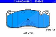 Ate Bremsbelagsatz, Scheibenbremse Bmw: 1 13.0460-4848.2