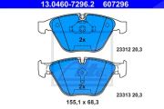 Ate Bremsbelagsatz, Scheibenbremse Bmw: 6, 5 13.0460-7296.2