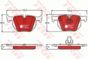 Trw Bremsbelagsatz, Scheibenbremse Bmw: 6, 5 GDB1727DTE