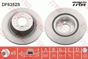 Trw Bremsscheibe Bmw: X3 DF6352S