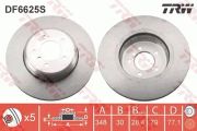 Trw Bremsscheibe Bmw: 6, 5 DF6625S