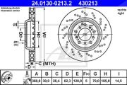 Ate Bremsscheibe Bmw: 3, 1 24.0130-0213.2
