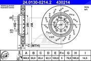 Ate Bremsscheibe Bmw: 3, 1 24.0130-0214.2