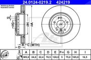 Ate Bremsscheibe Bmw: X6, X5 24.0124-0219.2