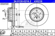 Ate Bremsscheibe Bmw: Z4 24.0130-0216.2