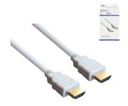 HDMI Kabel 19-pol A Stecker auf A Stecker, High Speed, 2 m, Weiß