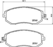 BREMBO Bremsbelagsatz P 78 021 Bremsbeläge,Bremsklötze TOYOTA,SUBARU,GT 86 Coupe (ZN6_),FORESTER (SH),IMPREZA Schrägheck (GR, GH, G3),FORESTER (SJ)