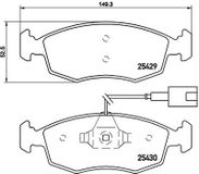BREMBO Bremsbelagsatz P 23 138 Bremsbeläge,Bremsklötze FIAT,500 (312),PUNTO EVO (199),500 C (312),PUNTO (199),PUNTO Van (199),PUNTO EVO Van (199_)