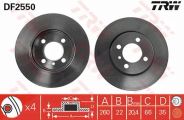 Trw Bremsscheibe Bmw: Z1, 3 DF2550