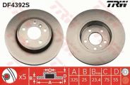 Trw Bremsscheibe Vorderachse Belüftet Bmw: X3 DF4392S