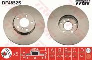 Trw Bremsscheibe Bmw: X6, X5 DF4852S