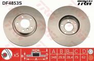 Trw Bremsscheibe Bmw: X6, X5 DF4853S