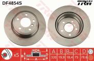 Trw Bremsscheibe Bmw: X6, X5 DF4854S